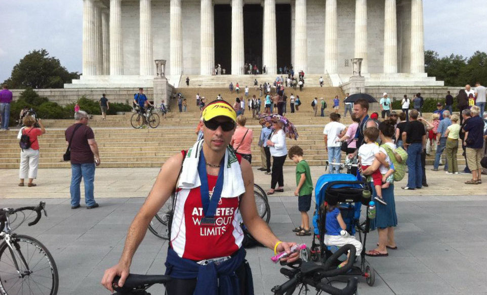 Sean at the Jefferson Memorial